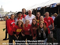 MRSEC & Physics Team with Dr. Mote, former UMD President