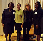 Manager of Diversity-Inclusion
Programs at Lockheed Martin Desira Stearns, U.S. Congresswoman Donna Edwards, MRSEC Assoc. Director Donna Hammer, & C.H. Flowers Technology Chairperson Victoria Lee